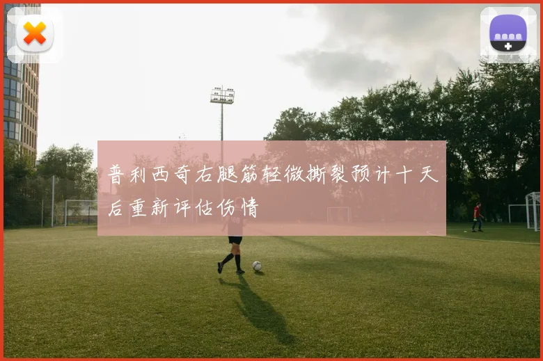 普利西奇右腿筋轻微撕裂预计十天后重新评估伤情